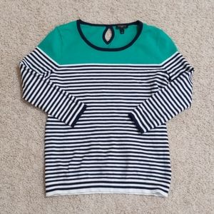 Petite Talbots striped pullover sweater